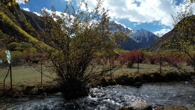 达古峡谷山涧溪流