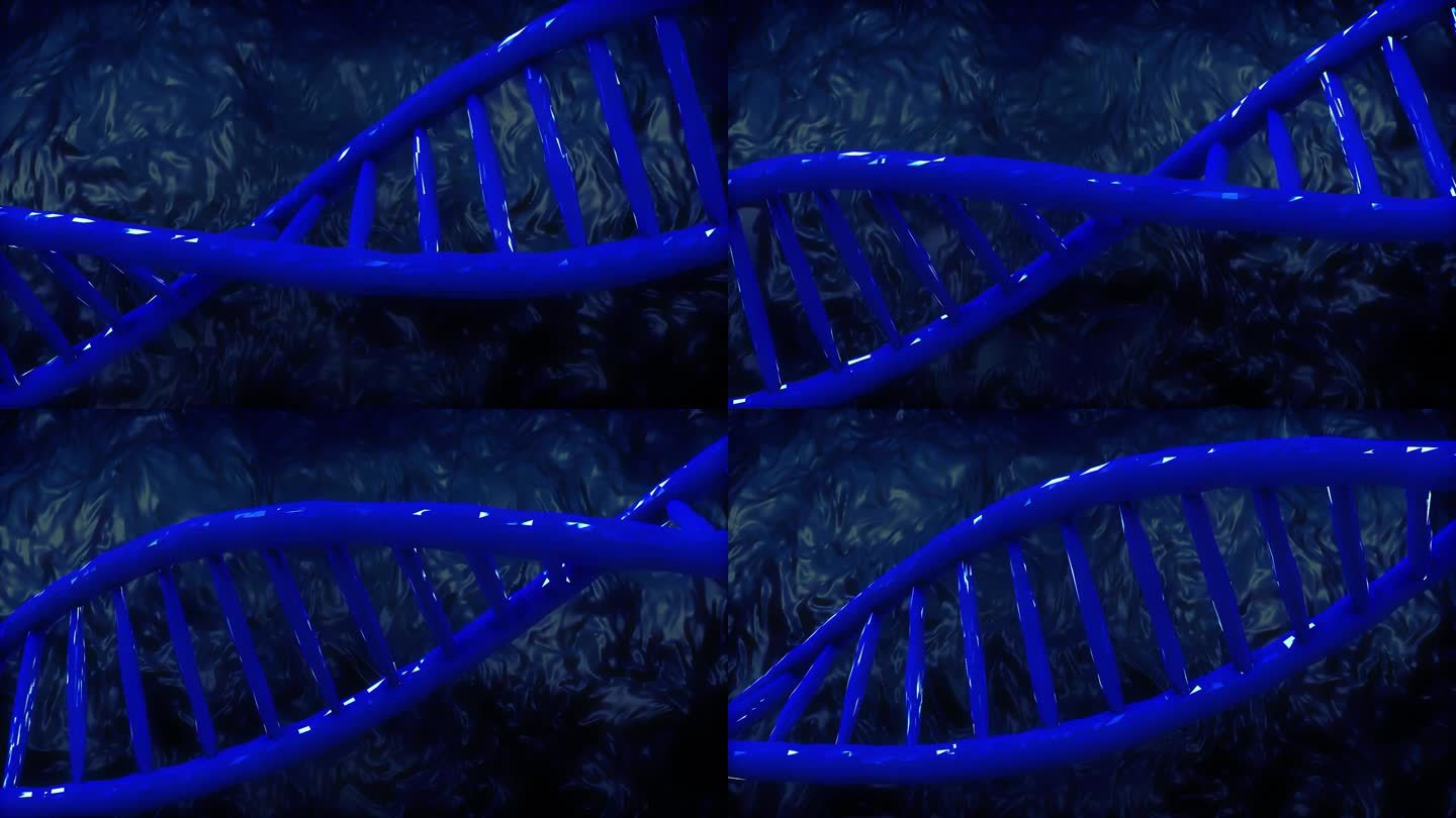 4K DNA蓝色背景