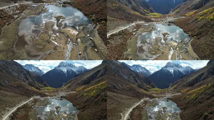 山南达古村的山涧湖泊