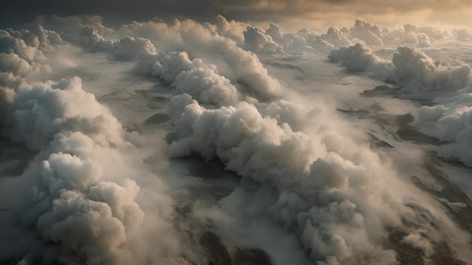 水面云层雾气自然风景