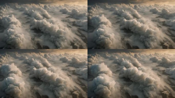 水面云层雾气自然风景