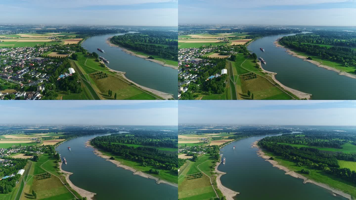 欧洲村庄莱茵河 2