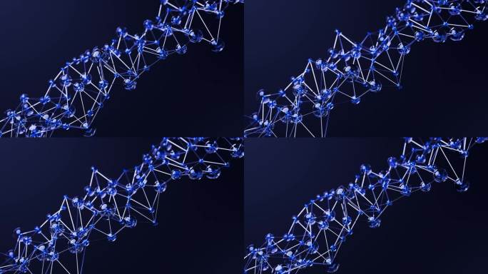 DNA分子链球状网.