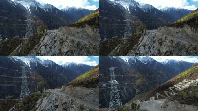 达古峡谷的山间道路