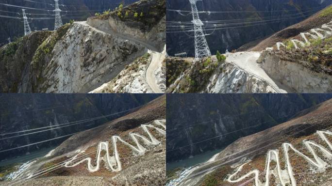 达古峡谷的山间道路