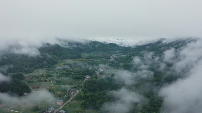 四川巴中航拍乡村振兴