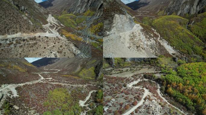 达古峡谷的山间道路