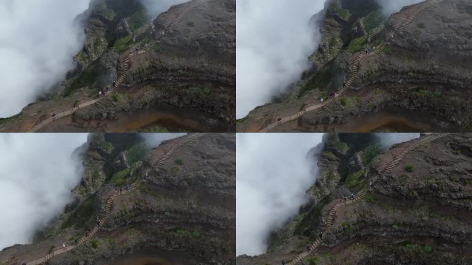 从空中俯瞰高山路线