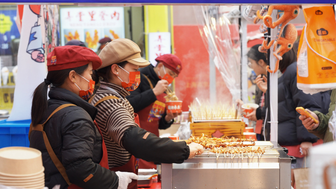 南京路禧市集 美食一条街 享受美食