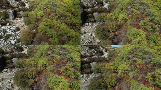 达古峡谷的山涧秋色