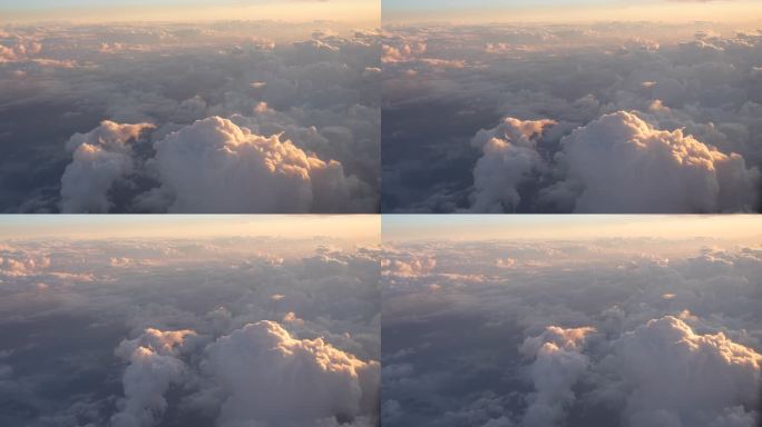 民航客机拍摄云海