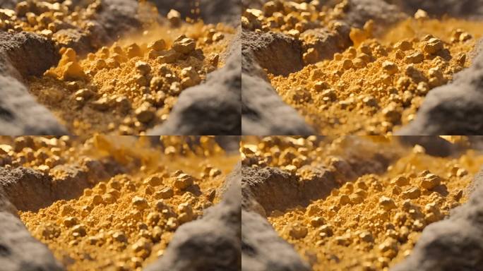 金子原石矿石 视频素材
