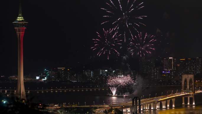 粤港澳大湾区澳门英国烟花冠军4k