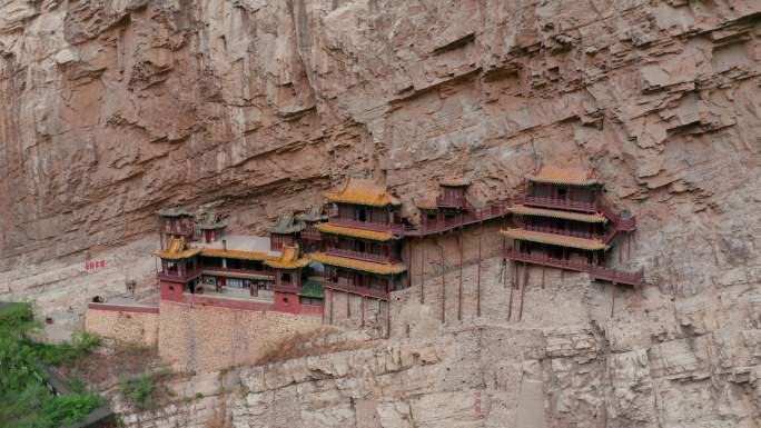 山西悬空寺航拍