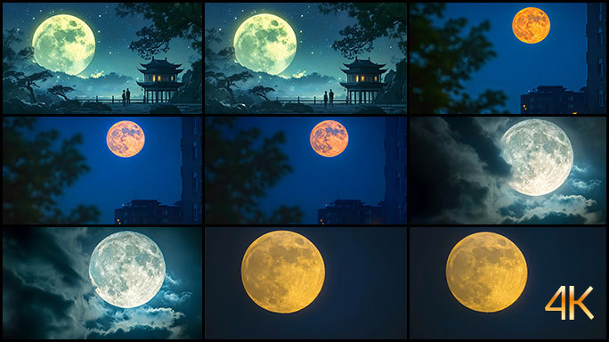 月亮升起来 一轮明月 十五的月亮 漫遐思
