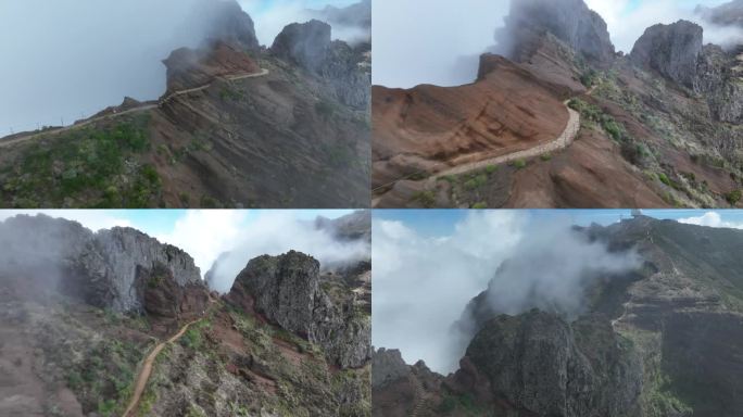 从空中俯瞰高山路线