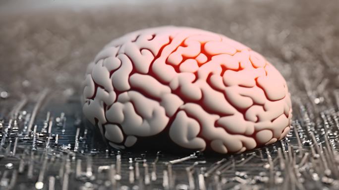 人脑标本三维动画视频素材