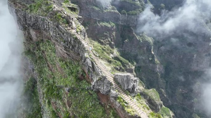 从空中俯瞰高山路线