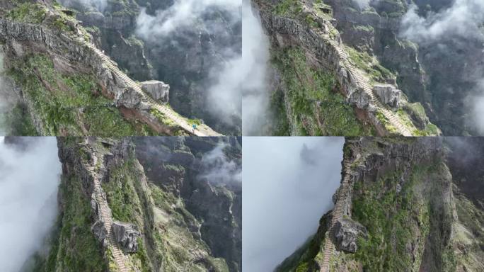 从空中俯瞰高山路线