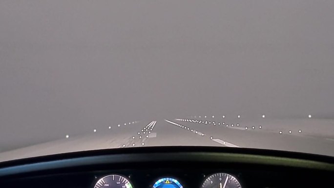 机场跑道在大雾中可以自由起降