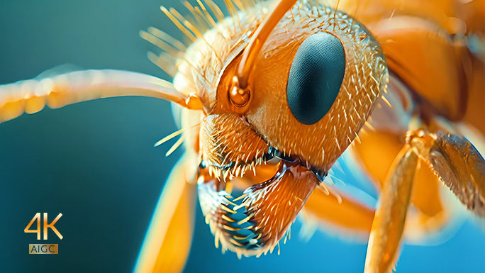 蚂蚁的特写 唯美昆虫动物世界 微距蚂蚁