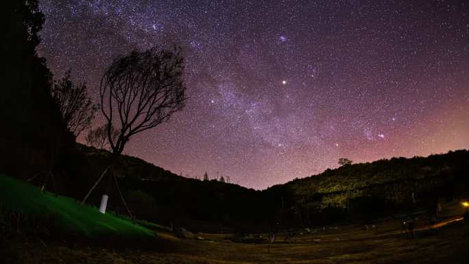 4K泸沽湖璀璨星空 高质量星空素材