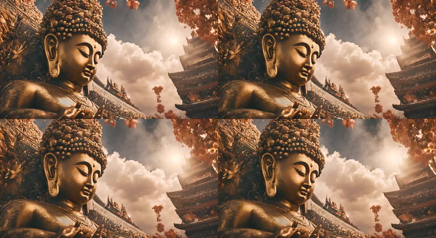 菩萨佛祖雕像雕塑视频