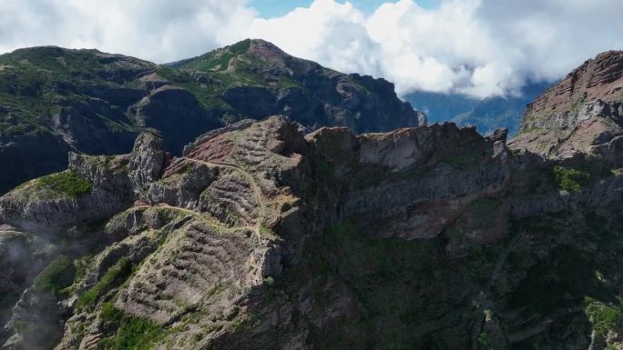 从空中俯瞰高山路线