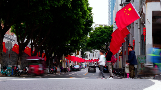 广州恩宁路春节街道延时