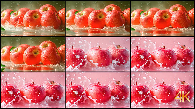 水灵灵的苹果 新鲜水果 地方特产红苹果