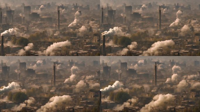 城市空气污染环境重工业城市