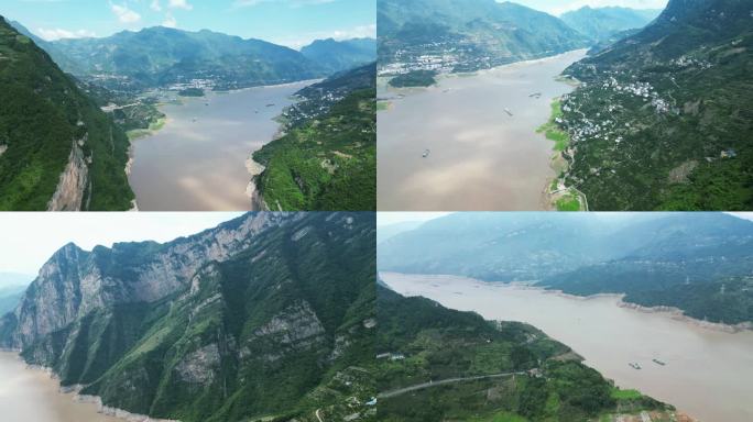 壮丽山河长江三峡风光航拍