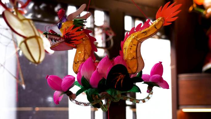非物质文化遗产—南京秦淮灯彩制作的龙灯笼
