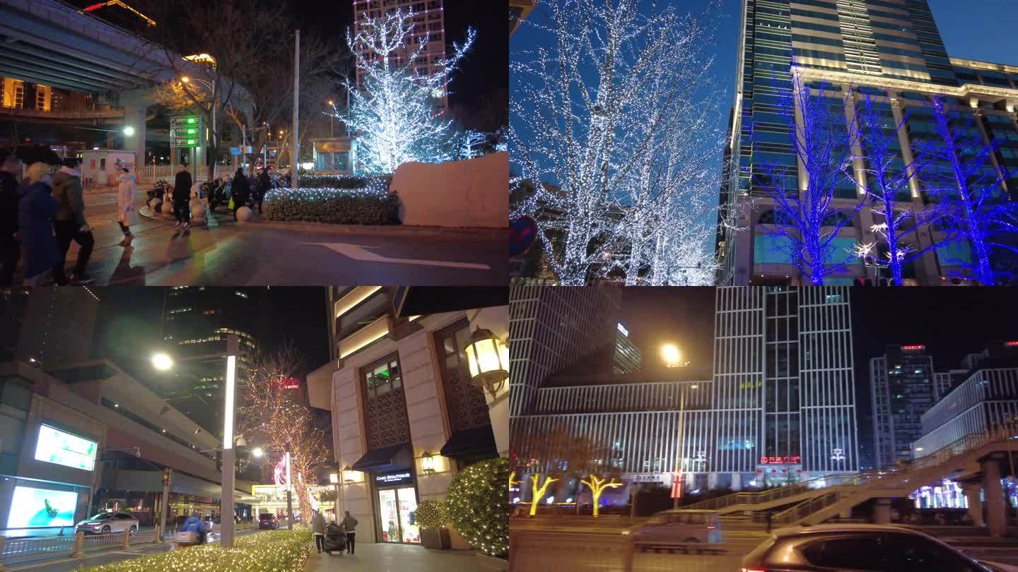 北京夜景长安街之夜璀璨灯光火树银花灯光秀