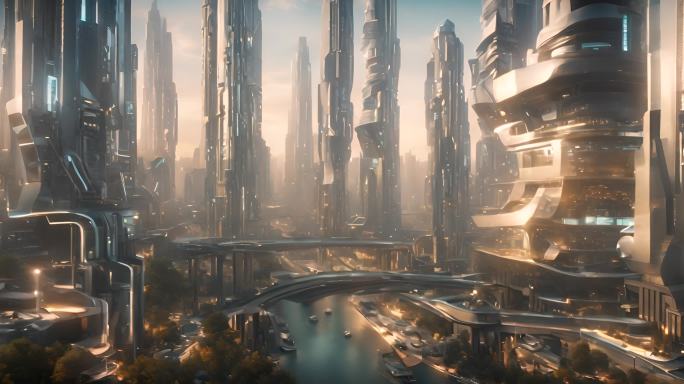 未来科幻世界建筑