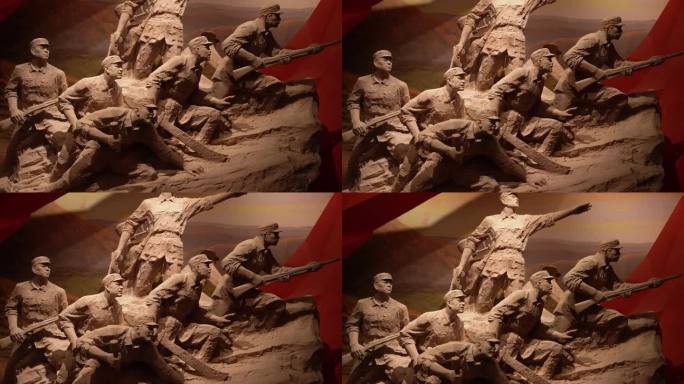 4K工农红军解放军雕像