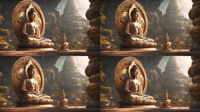 佛祖佛像雕塑雕像视频