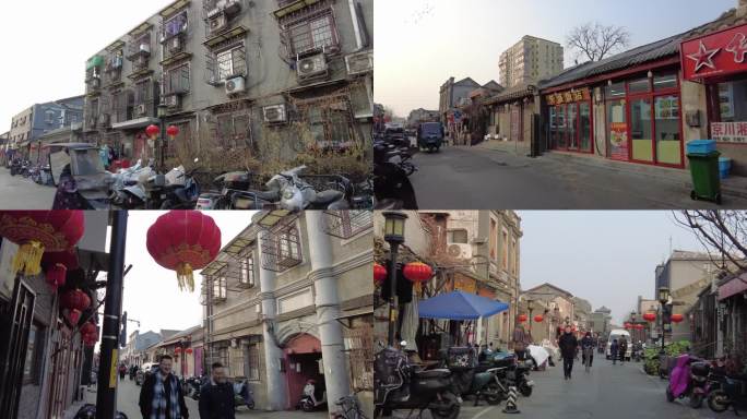 老建筑文化街区市井四合院北京冬天街巷古巷