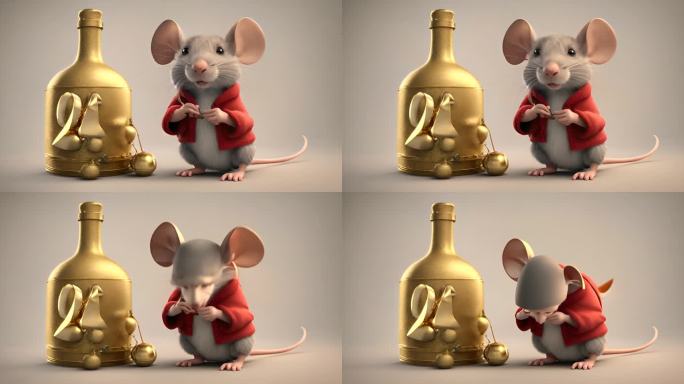 可爱卡通老鼠