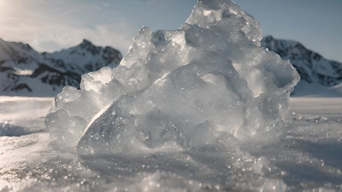 冰雪消融春季来临