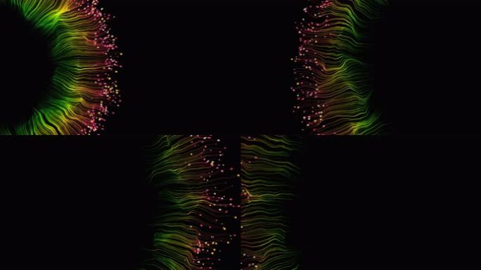 8K花瓣爆炸光圈光环能量激光鲜花大爆炸