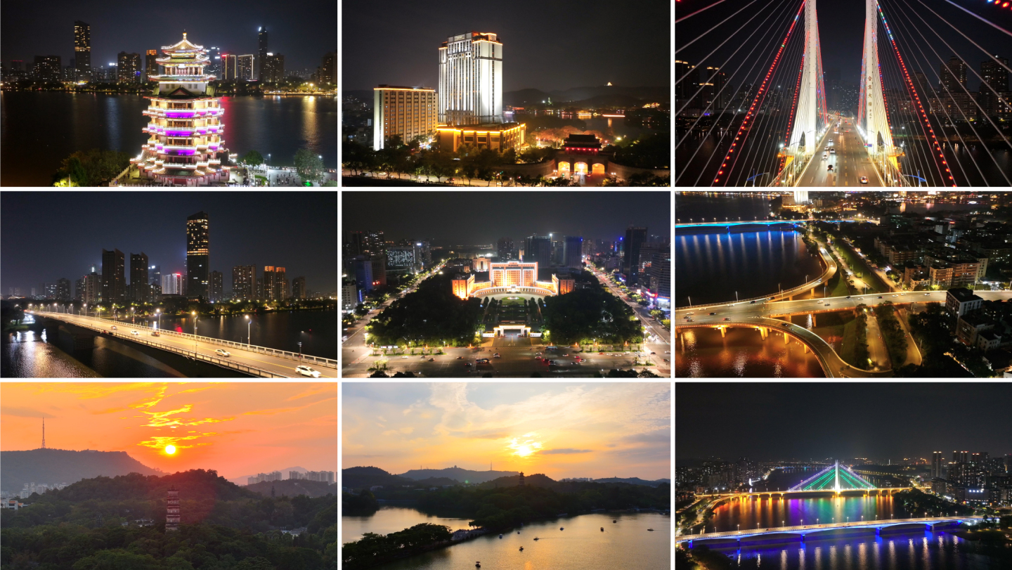 惠州夜景航拍