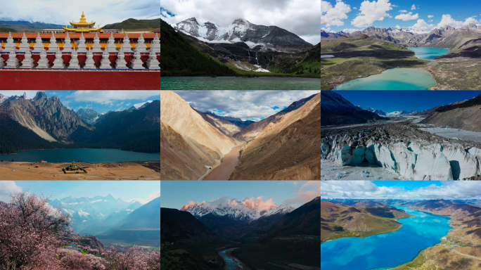 【4K】川藏线自然风景航拍合集