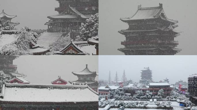 滕王阁雪景