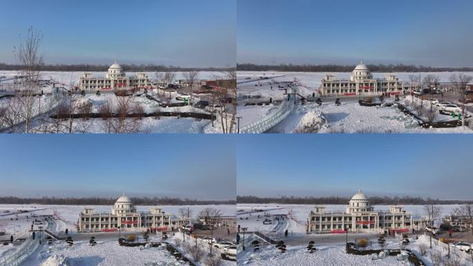 外滩雪人码头大雪人