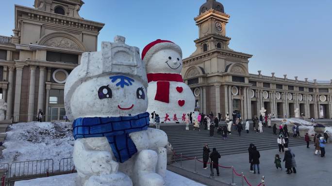 哈尔滨音乐长廊大雪人