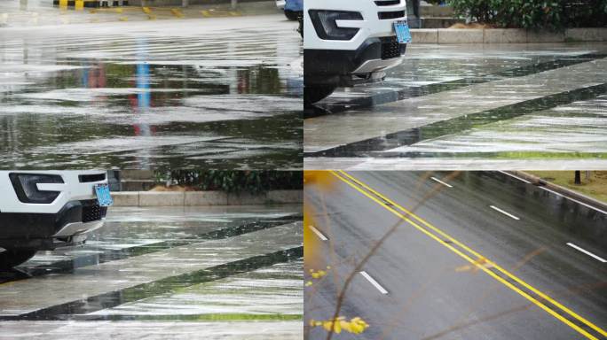 下雨天开车-道路湿滑-安全驾驶