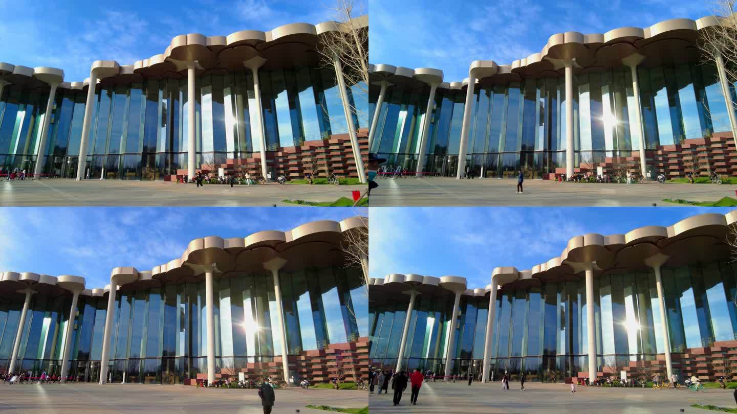 北京通州北京城市图书馆通州三大文化建筑