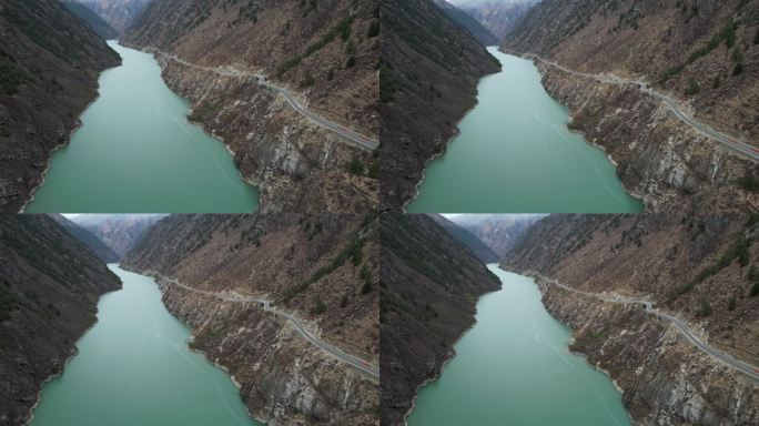 雅鲁藏布江藏木水电站形成湖