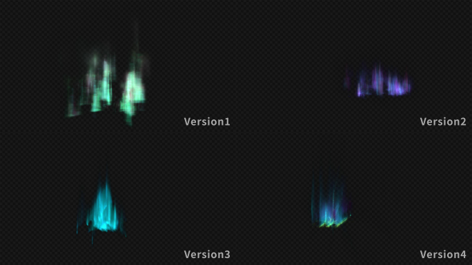 4款极光特效素材带透明通道
